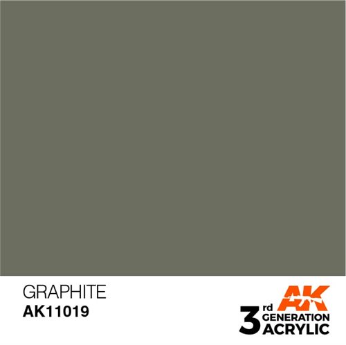 AK11019 Acrylfarbe, 17 ml, Graphit-Standard