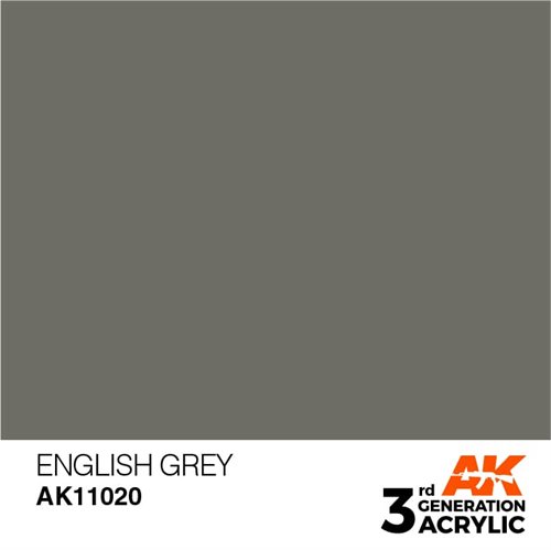 AK11020 Acrylfarbe, 17 ml, Englischgrau - Standard