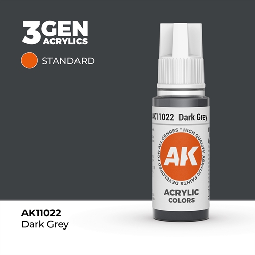 AK11022 Acrylfarbe, 17 ml, dunkelgrau - Standard