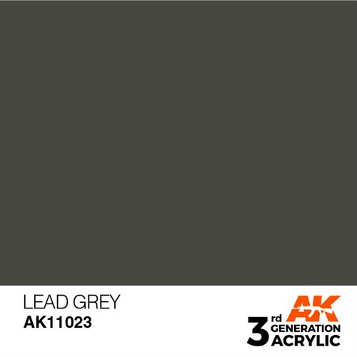 AK11023 Acrylfarbe, 17 ml, bleigrau - Standard
