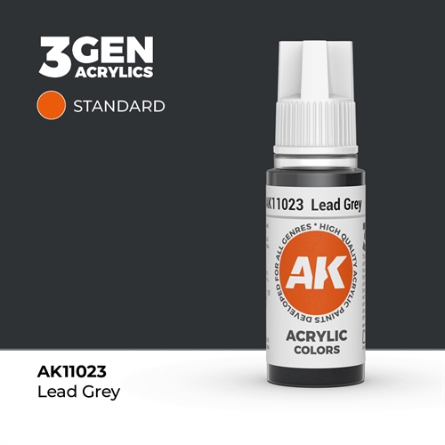 AK11023 Acrylfarbe, 17 ml, bleigrau - Standard