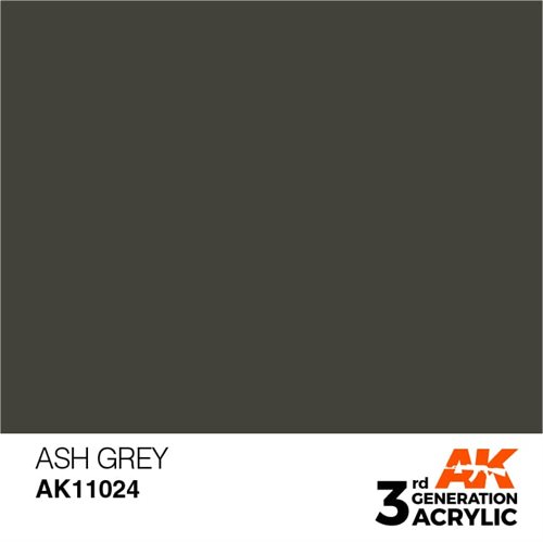 AK11024 Acrylfarbe, 17 ml, Aschegrau - Standard