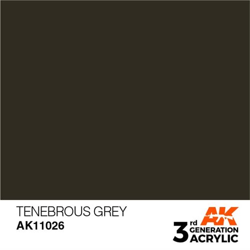 AK11026 Acrylfarbe, 17 ml, dunkles Grau – Standard