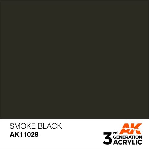 AK11028 Acrylfarbe, 17 ml, Rauchschwarz – Standard