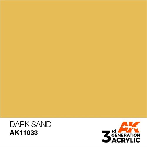 AK11033 Acrylfarbe, 17 ml, dunkler Sand - Standard