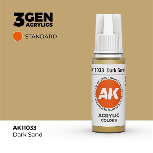 AK11033 Acrylfarbe, 17 ml, dunkler Sand - Standard