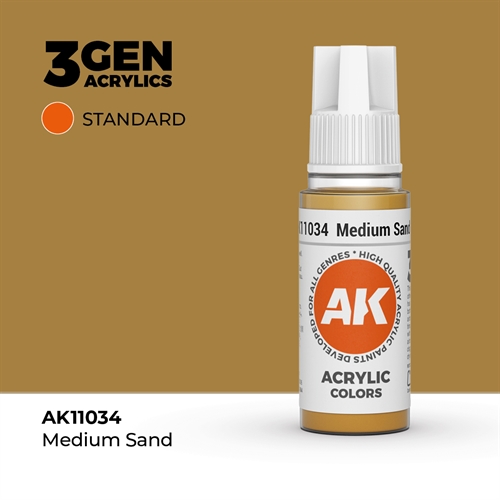 AK11034 Acrylfarbe, 17 ml, mittlerer Sand – Standard