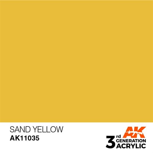 AK11035 Acrylfarbe, 17 ml, Sandgelb - Standard