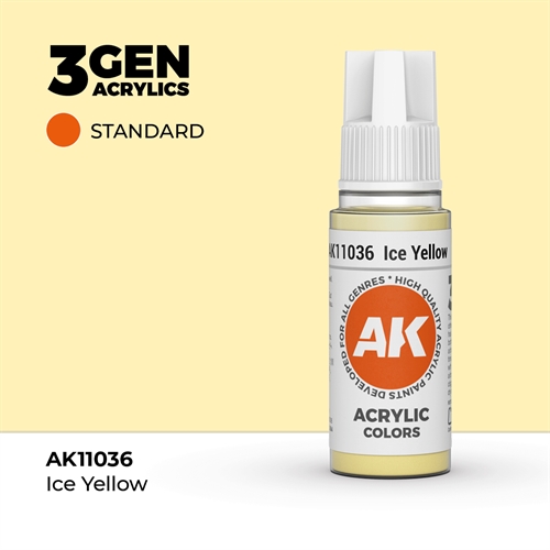 AK11036 Acrylfarbe, 17 ml, Eisgelb - Standard