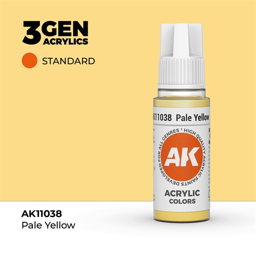 AK11038 AK11038 Acrylfarbe, 17 ml, hellgelb – Standard