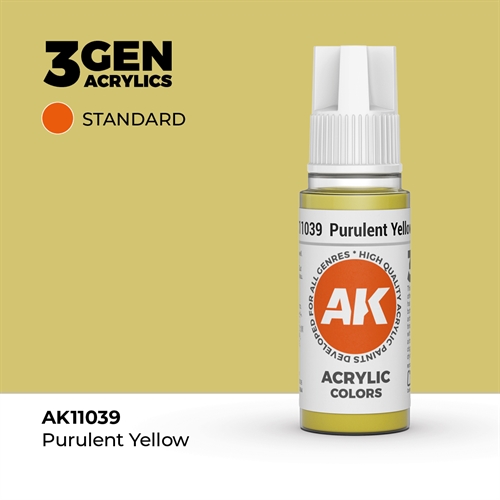 AK11039 Acrylfarbe, 17 ml, purpurgelb - Standard