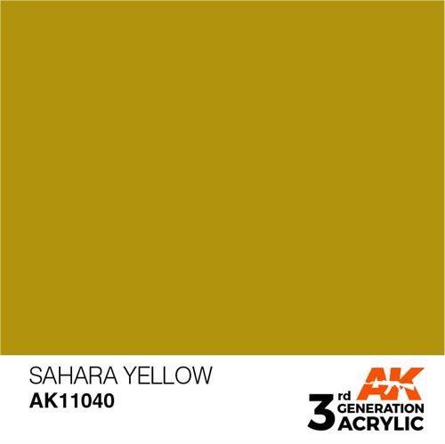 AK11040 Acrylfarbe, 17 ml, saharagelb - Standard