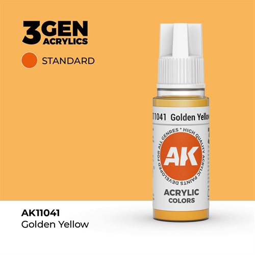 AK11041 Acrylfarbe, 17 ml, goldgelb - Standard