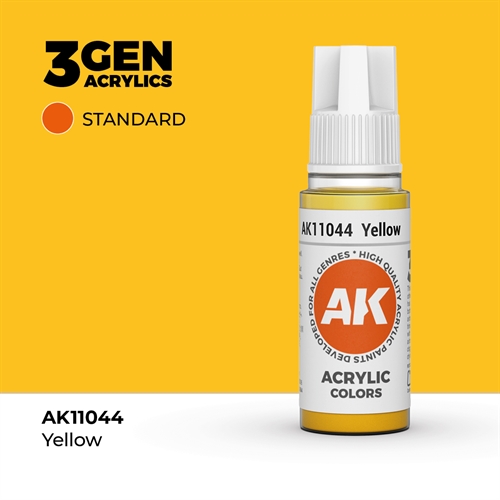 AK11044 Acrylfarbe, 17 ml, gelb - Standard