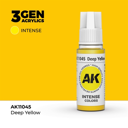 AK11045 Acrylfarbe, 17 ml, tiefgelb - intensiv