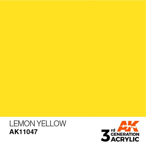 AK11047 Acrylfarbe, 17 ml, Zitronengelb - Standard