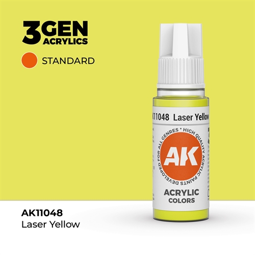 AK11048 Acrylfarbe, 17 ml, Lasergelb - Standard