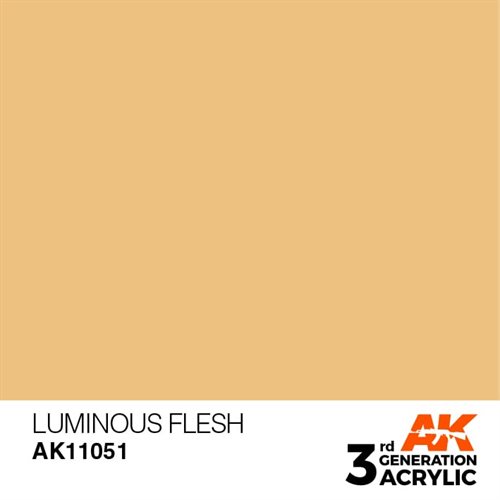 AK11051 Acrylfarbe, 17 ml, leuchtendes Fleisch - Standard