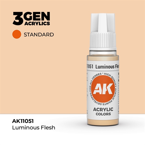 AK11051 Acrylfarbe, 17 ml, leuchtendes Fleisch - Standard