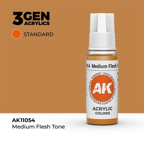 AK11054 Acrylfarbe, 17 ml, mittlerer Hautton – Standard