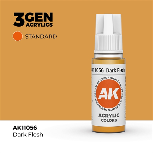 AK11056 Acrylfarbe, 17 ml, dunkles Fleisch – Standard