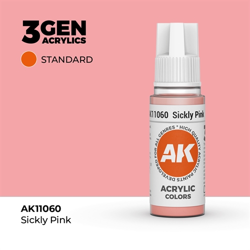 AK11060 Acrylfarbe, 17 ml, kränkliches Rosa – Standard