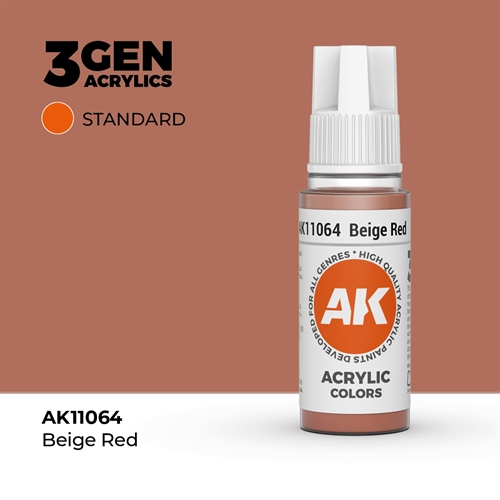 AK11064 Acrylfarbe, 17 ml, Beigerot - Standard