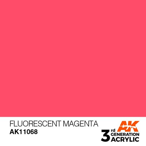 AK11068 Acrylfarbe, 17 ml, fluoreszierendes Magenta - Standard
