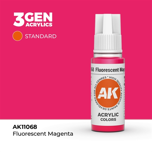AK11068 Acrylfarbe, 17 ml, fluoreszierendes Magenta - Standard