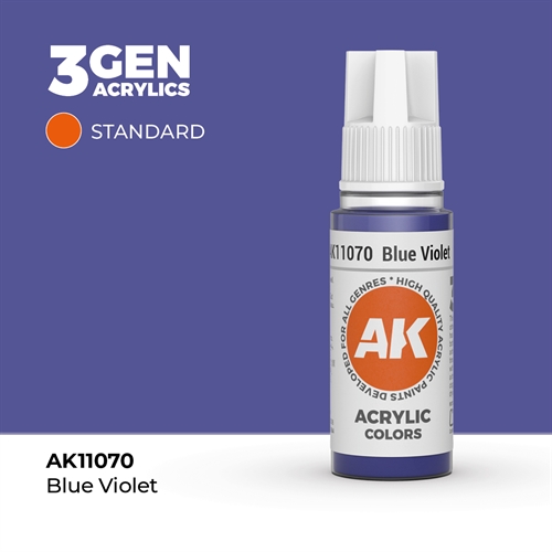 AK11070 Acrylfarbe, 17 ml, Blauviolett - Standard