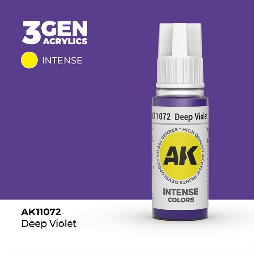 AK11072 Acrylfarbe, 17 ml, tiefviolett - intensiv
