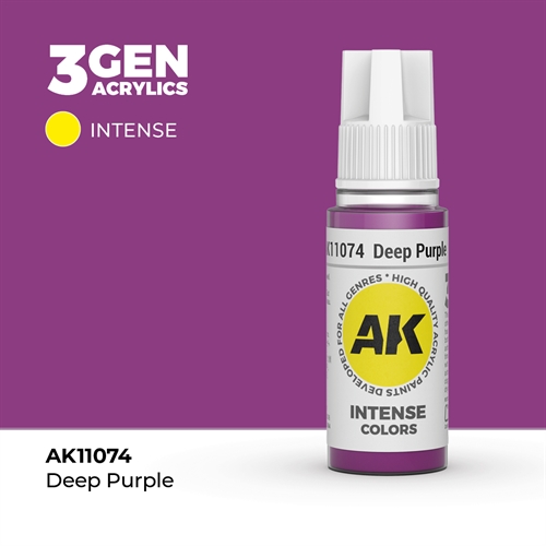 AK11074 Acrylfarbe, 17 ml, tiefviolett – intensiv