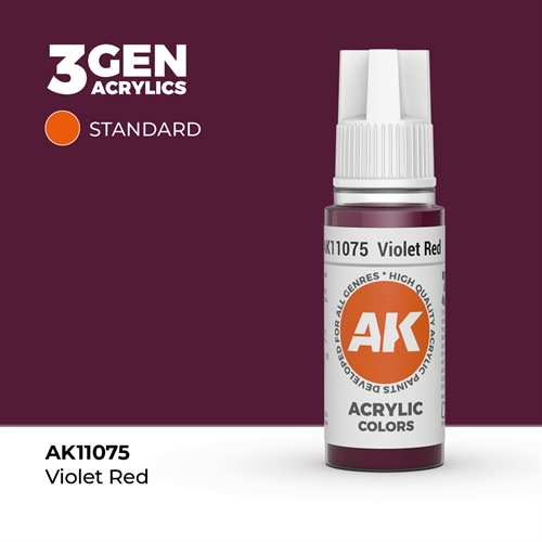 AK11075 Acrylfarbe, 17 ml, Violettrot - Standard