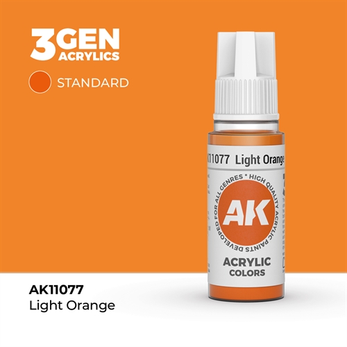 AK11077 Acrylfarbe, 17 ml, hellorange - Standard