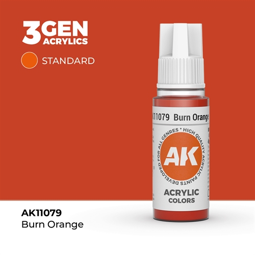 AK11079 Acrylfarbe, 17 ml, Brennorange – Standard