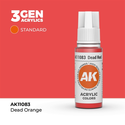 AK11083 Acrylfarbe, 17 ml, totenrot