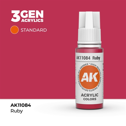 AK11084 Acrylfarbe, 17 ml, Rubin – Standard