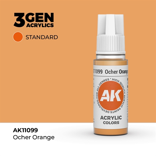 AK11099 Acrylfarbe, 17 ml, Ockerorange - Standard