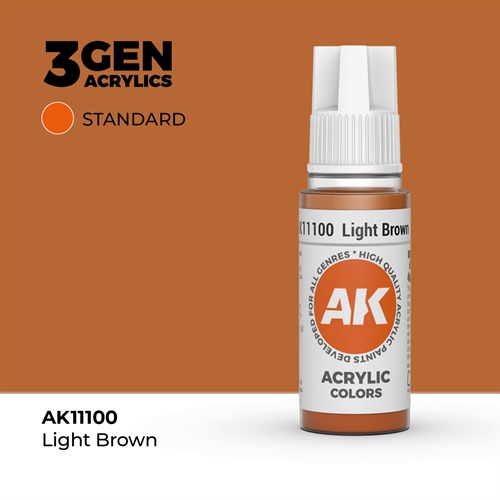 AK11100 Acrylfarbe, 17 ml, hellbraun - Standard
