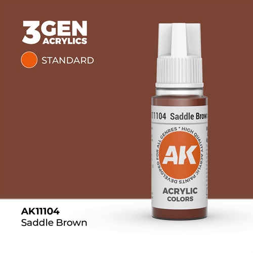 AK11104 Acrylfarbe, 17 ml, Sattelbraun – Standard