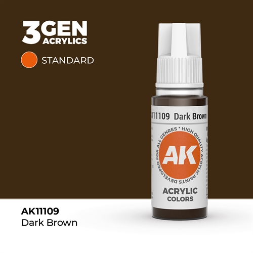 AK11109 Acrylfarbe, 17 ml, dunkelbraun - Standard