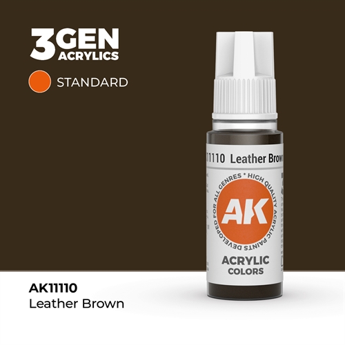 AK11110 Acrylfarbe, 17 ml, Lederbraun - Standard