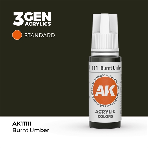 AK11111 Acrylfarbe, 17 ml, gebranntes Umbra – Standard