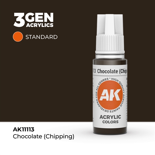 AK11113 Acrylfarbe, 17 ml, Schokolade (Chipping) – Standard