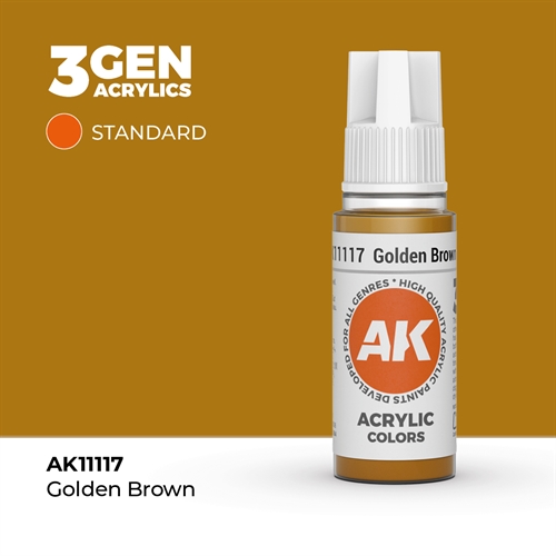 AK11117 Acrylfarbe, 17 ml, goldbraun - Standard