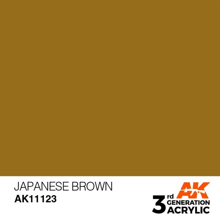 AK11123 Acrylfarbe, 17 ml, japanisches Braun - Standard