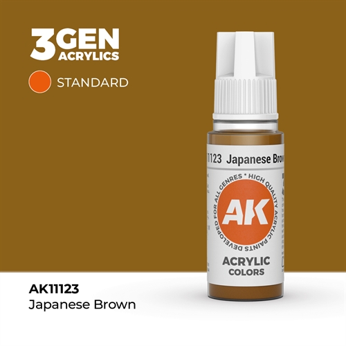 AK11123 Acrylfarbe, 17 ml, japanisches Braun - Standard