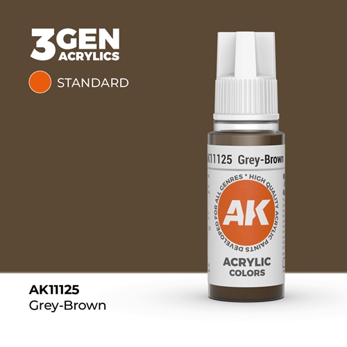 AK11125 Acrylfarbe, 17 ml, Graubraun - Standard