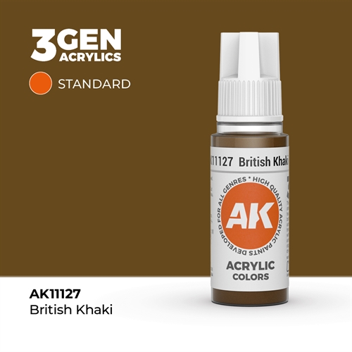 AK11127 Acrylfarbe, 17 ml, britisches Khaki – Standard