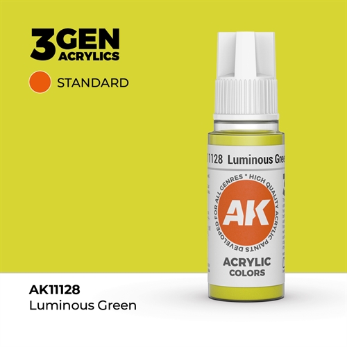AK11128 Acrylfarbe, 17 ml, leuchtendes Grün - Standard
